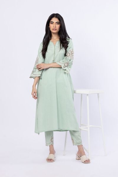 Embroidered | Linen Cotton | Pants | AED 72.00