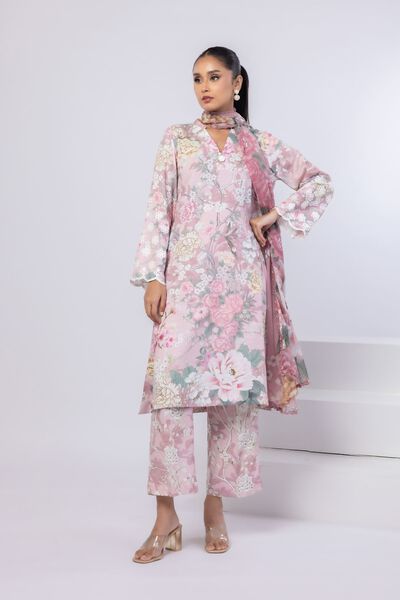 Embroidered | Dull Raw Silk | Kurta | AED 140.00