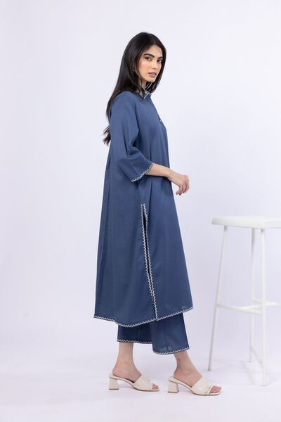 Embroidered | Linen Cotton | Pants | AED 21.60