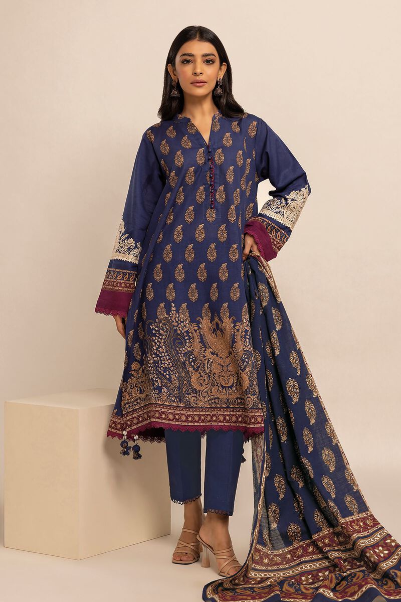 Embroidered | Light Khaddar | Fabrics 3 Piece | null