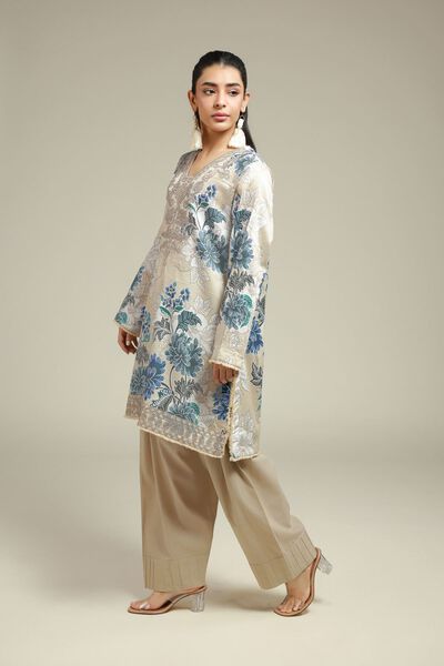 Embroidered | Satin | 2-Piece Tailored Set | AED 230.00