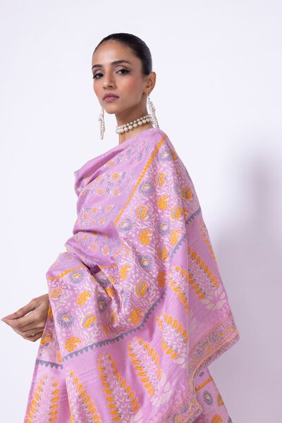 Embroidered | Tusser Silk | Dupatta | AED 42.00