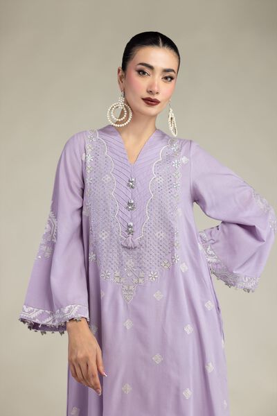 Embroidered | Raw Silk | Long Embroidered Kurta | AED 75.00