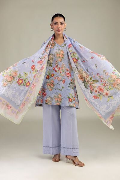 Printed | Lawn | Floral Lawn Dupatta | AED 130.00