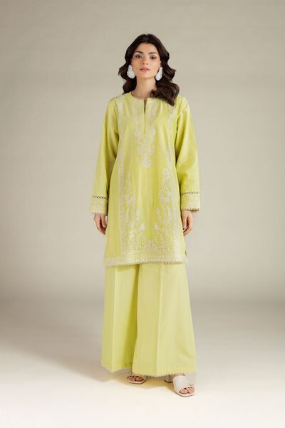 Embroidered | Cotton Dobby | Fabrics 2 Piece | Top and Bottom | AED 150.00