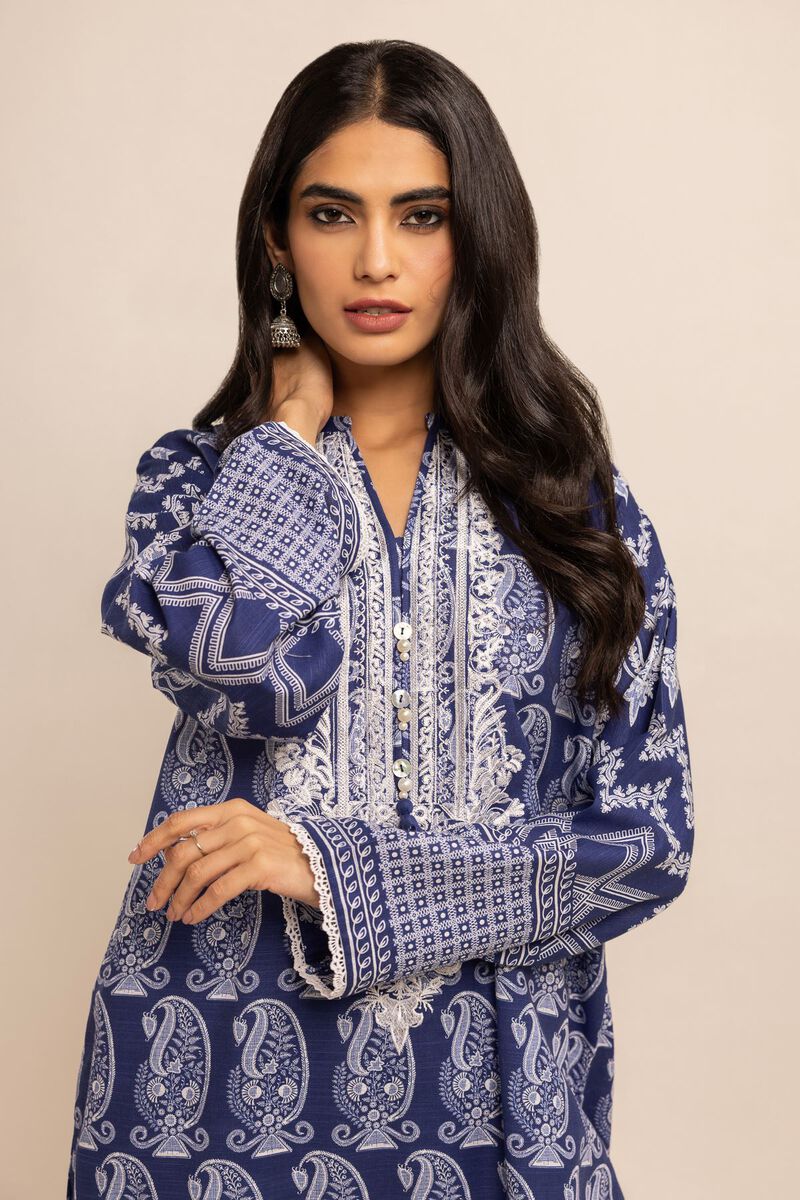 Light Khaddar | Embroidered | Fabrics 2 Piece | Top Bottoms | null