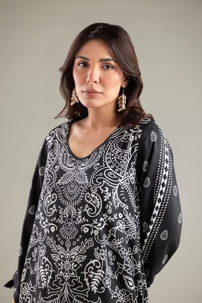 Printed | Viscose | Paisley V-Neck Kurta | AED 130.00