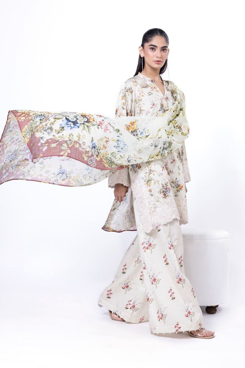 Embroidered | Cotton Satin | Fabrics 3 Piece | AED 240.00