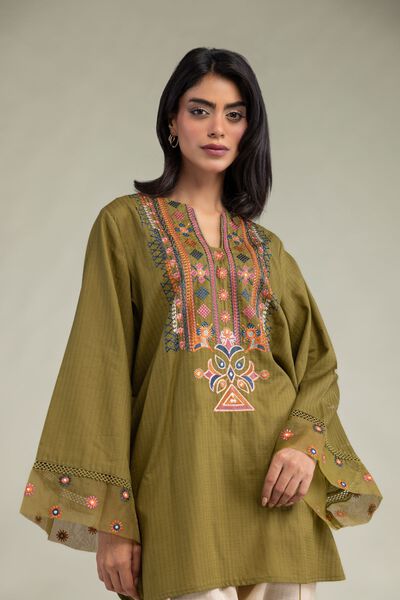 Embroidered | Cotton Dobby | Cotton Dobby Kurta | AED 180.00