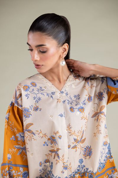 Embroidered | Cambric | Blouse | AED 78.00