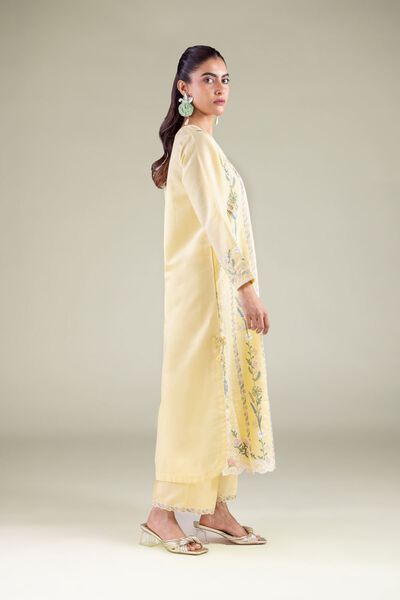 Embroidered | Mesuri | Floral Lace Pants | AED 45.00