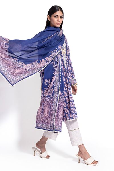 Lawn | Embroidered | Fabrics 3 Piece | AED 120.00