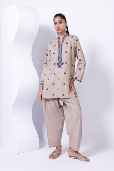 Dyed | Crosshatch Poplin | Pants | AED 30.00