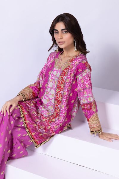 Embroidered | Viscose Oak Silk | Kurta | AED 96.00