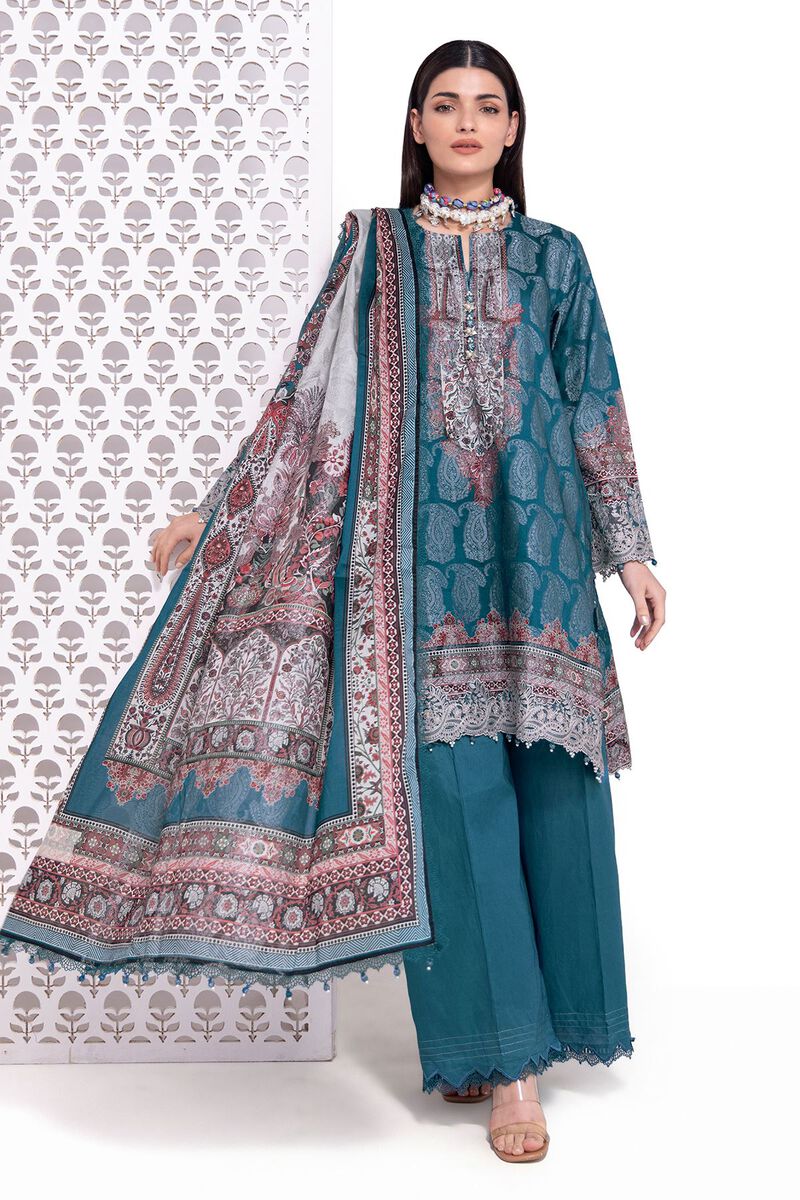 Embroidered | Jacquard | Fabrics 3 Piece | null