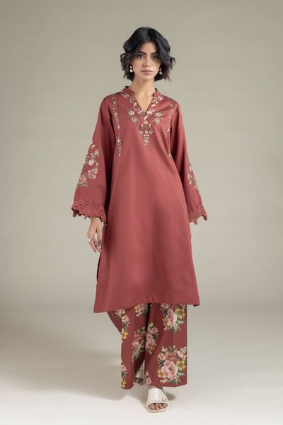 Embroidered | Textured Cotton | Kurta | AED 120.00