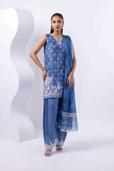 Embroidered | Crosshatch Raw Silk | Kurta | AED 54.00