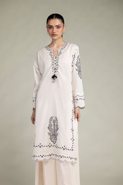 Embroidered | Cambric | Floral Cambric Kurta | AED 200.00
