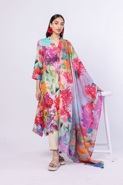 Printed | Light Thai Silk | Dupatta | AED 72.00