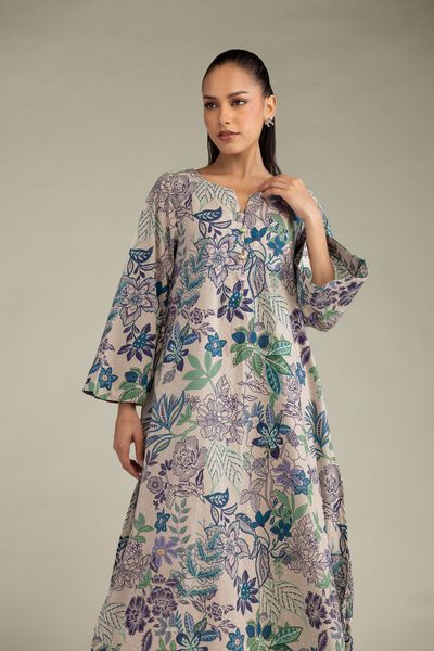 Printed | Cambric | Long Cambric Kurta | AED 150.00