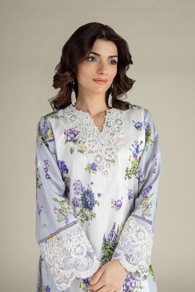 Embroidered | Satin | Fabrics 2 Piece | Top and Bottom | AED 150.00