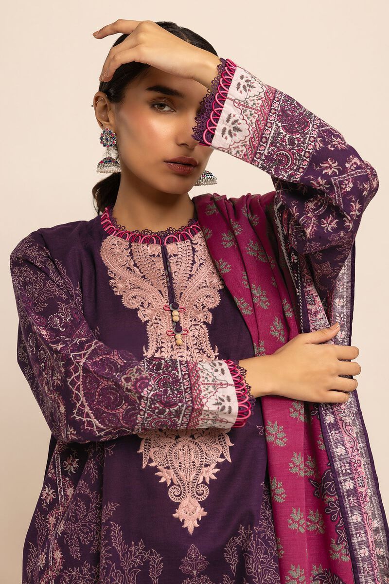 Embroidered | Light Khaddar | Fabrics 3 Piece | null