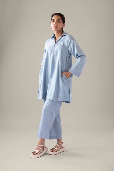 Dyed | Heavy Textured Cotton | Pants | AED 80.00