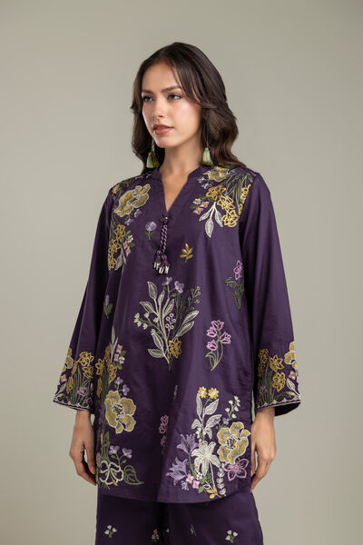 Embroidered | Textured Cotton | Kurta | AED 250.00