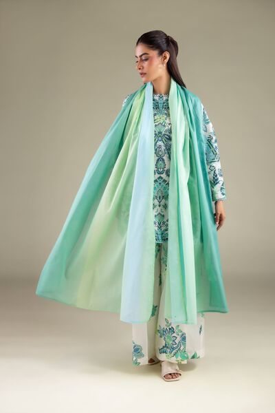 Printed | Lawn | Flowy Draped Dupatta | AED 80.00