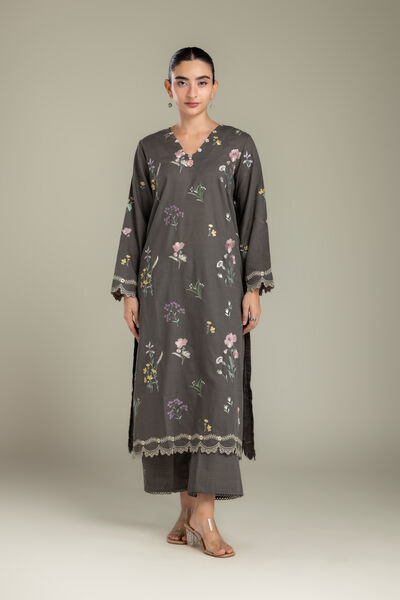 Embroidered | Light Khaddar | Fabrics 2 Piece | Top and Bottom | AED 200.00