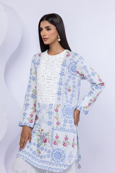 Embroidered | Crosshatch Poplin | Kurta | AED 120.00