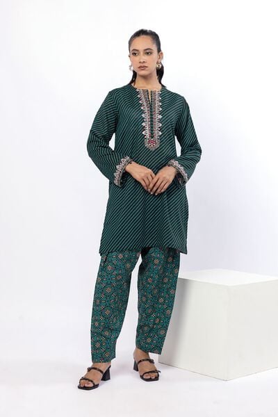 Embroidered | Khaddar | Tailored 2 Piece | Top and Bottom | AED 160.00