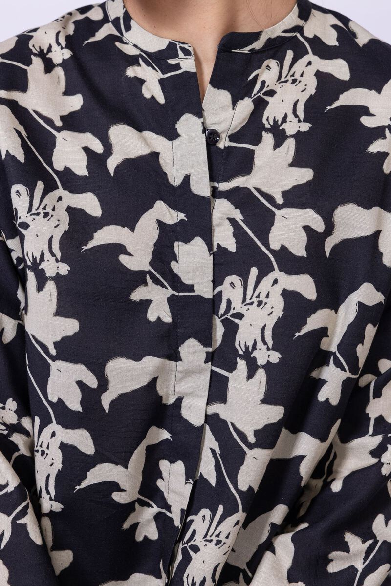 Printed | Dull Raw Silk | Blouse | AED 30.00