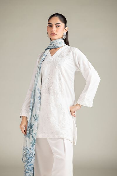 Embroidered | Blended Cambric | Kurta | AED 130.00