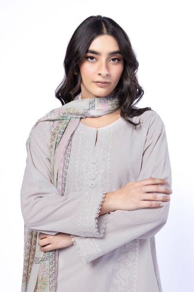 Embroidered | Cotton Dobby | Fabrics 3 Piece | AED 200.00