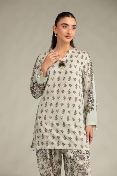 Printed | Raw Silk | Kurta | AED 180.00