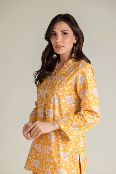 Embroidered | Cambric | Floral Short Kurta | AED 130.00