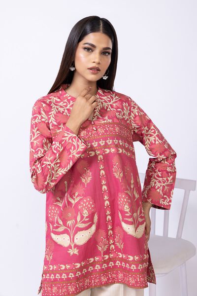 Printed | Crosshatch Poplin | Kurta | AED 60.00