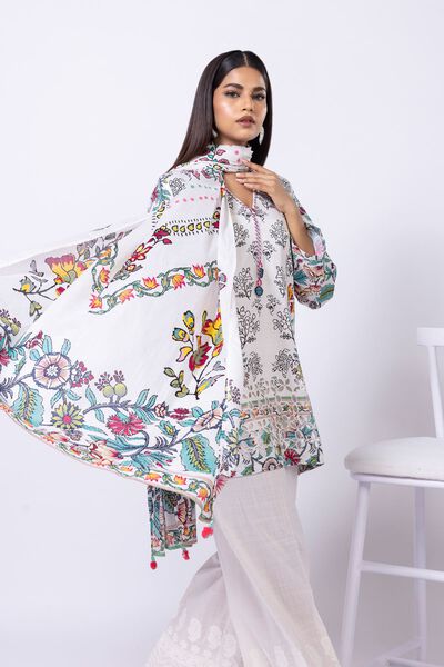 Printed | Slub Lawn | Dupatta | AED 80.00