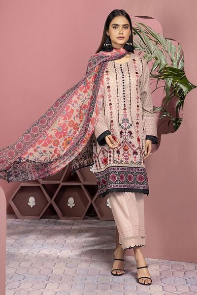 Lawn | Embroidered | Tailored 3 Piece | AED 240.00