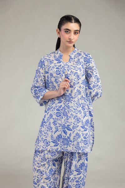 Printed | Cotton Dobby | Floral Cotton Kurta | AED 100.00