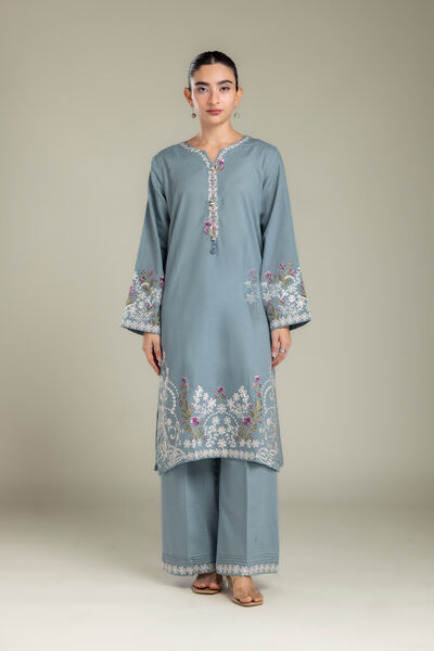 Embroidered | Light Khaddar | Fabrics 2 Piece | Top and Bottom | AED 230.00