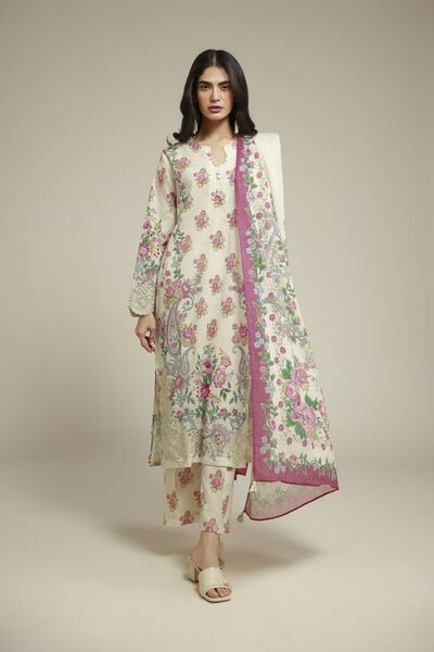 Embroidered | Mesuri | Tailored 3-Piece Set | AED 280.00