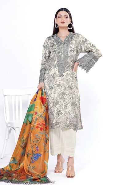 Embroidered | Cotton Satin | Fabrics 3 Piece | AED 120.00