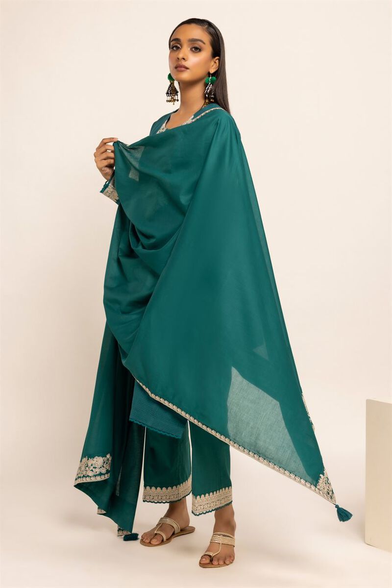 Dyed Embroidered | Lawn | Dupatta | Embroidered | null