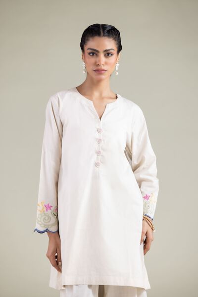 Embroidered | Textured Cotton | Kurta | AED 130.00