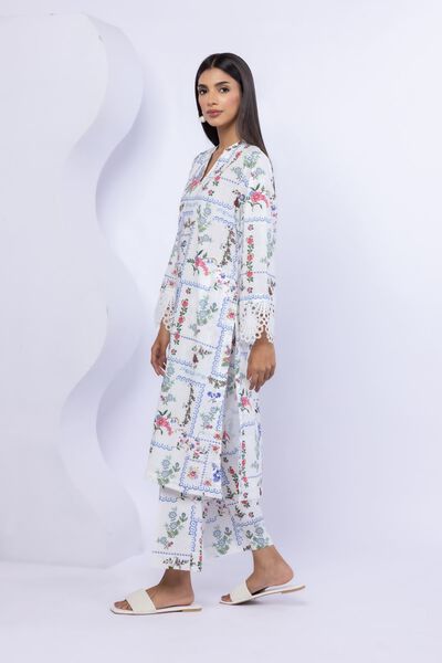Printed | Crosshatch Poplin | Pants | AED 60.00