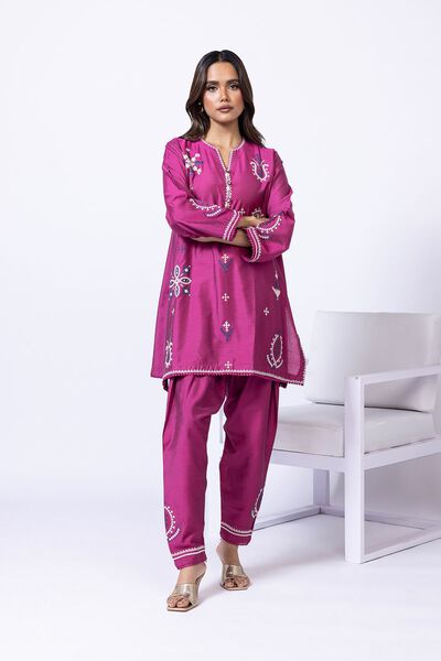 Embroidered | Raw Silk | Kurta | AED 60.00