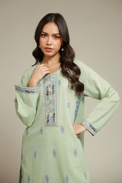 Embroidered | Cambric | Fabrics 2 Piece | Top and Bottom | AED 75.00