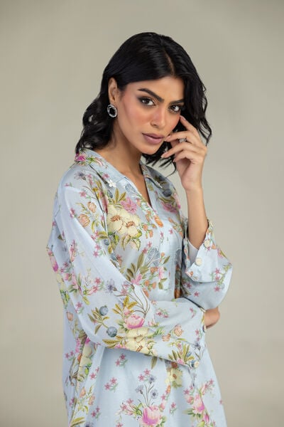 Embroidered | Cambric | Short V-Neck Kurta | AED 150.00
